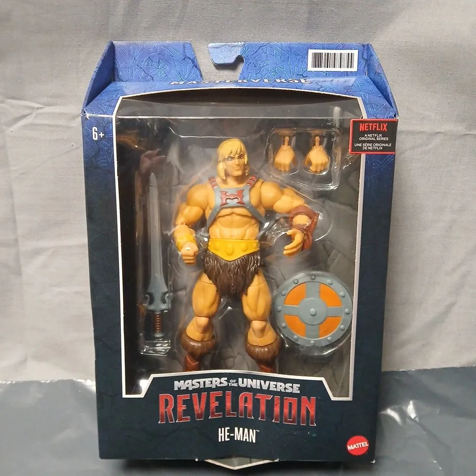 MATTEL MASTERS OF THE UNIVERSE REVELATION HE-MAN ACTION FIGURE – BOXED