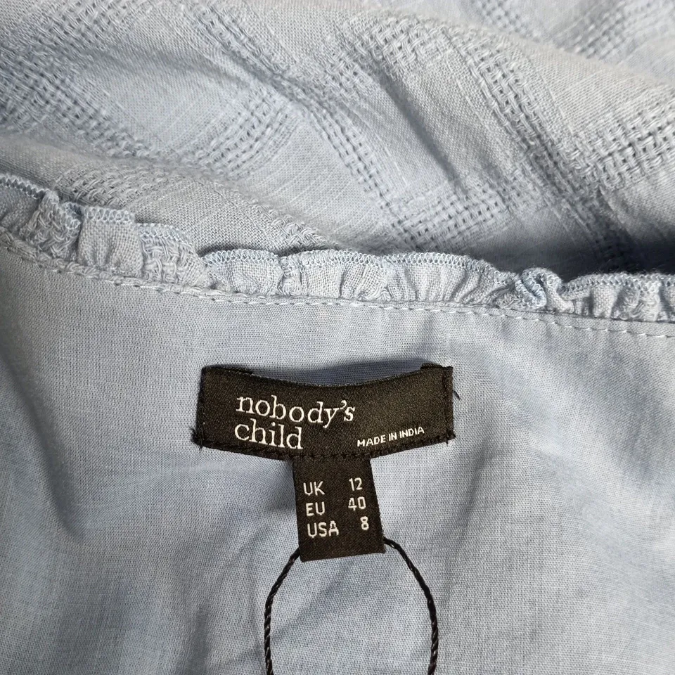 NOBODY'S CHILD FLOSSIE MIDAXI DRESS – SOFT BLUE, UK 12