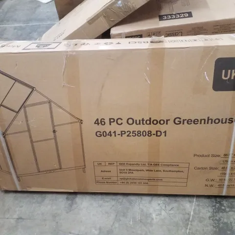 BOXED 46PC OUTDOOR GREENHOUSE