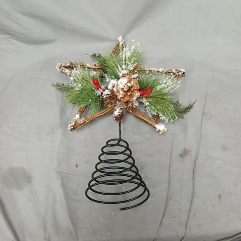 CHRISTMAS PINE CONE TREE TOPPER