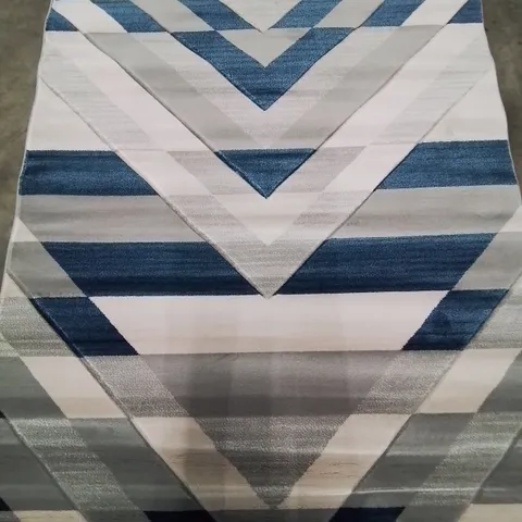 THINK RUGS COMPANY RUG 160X120CM IN GREY/BLUE COLOUR