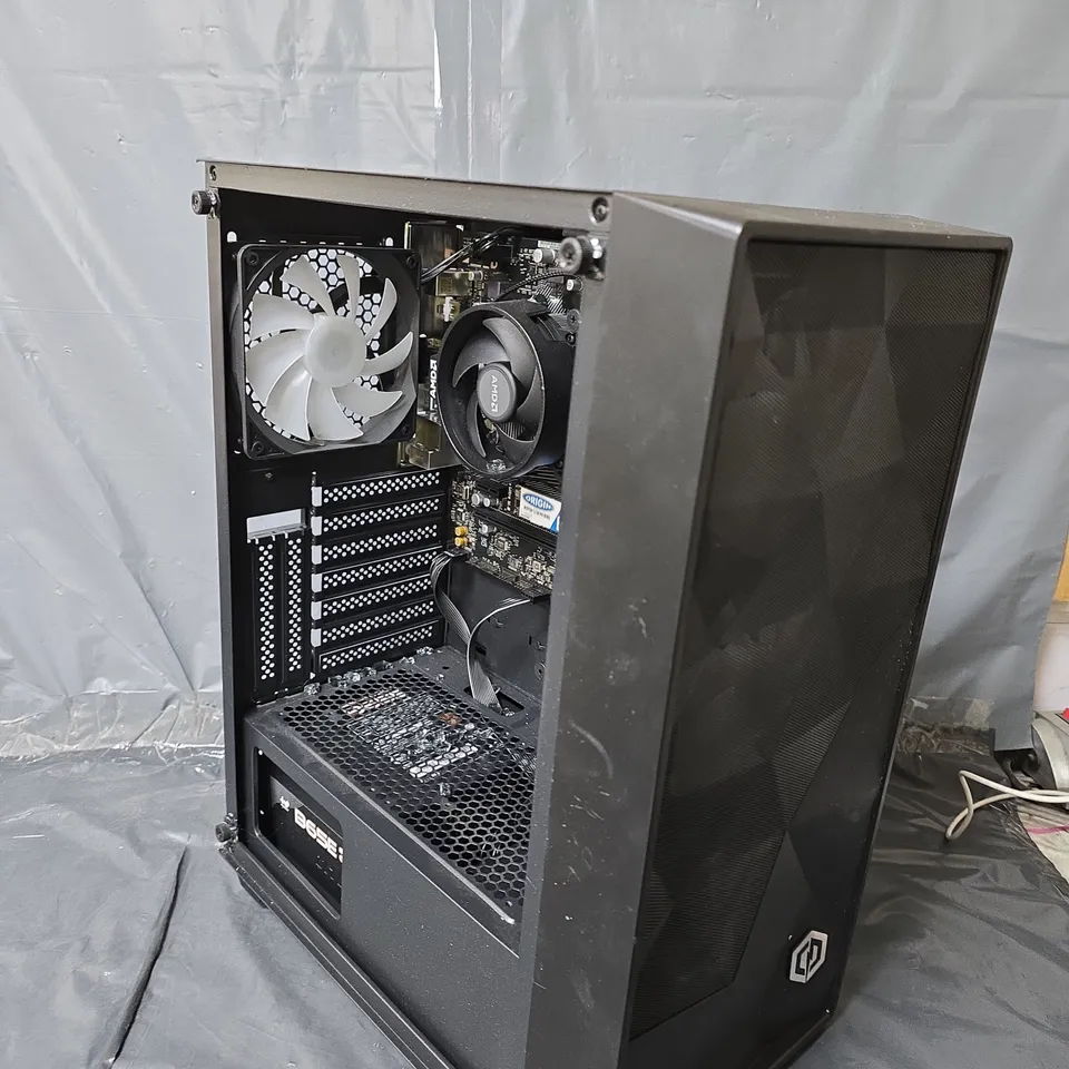 CYBERPOWER PC EURUS GAMING PC BUNDLE - AMD RYZEN 5 5600G, 8GB RAM, 500GB M.2 NVME SSD - WITH 23.8IN MONITOR, HEADSET, KEYBOARD, MOUSE & PAD - COLLECTION ONLY 