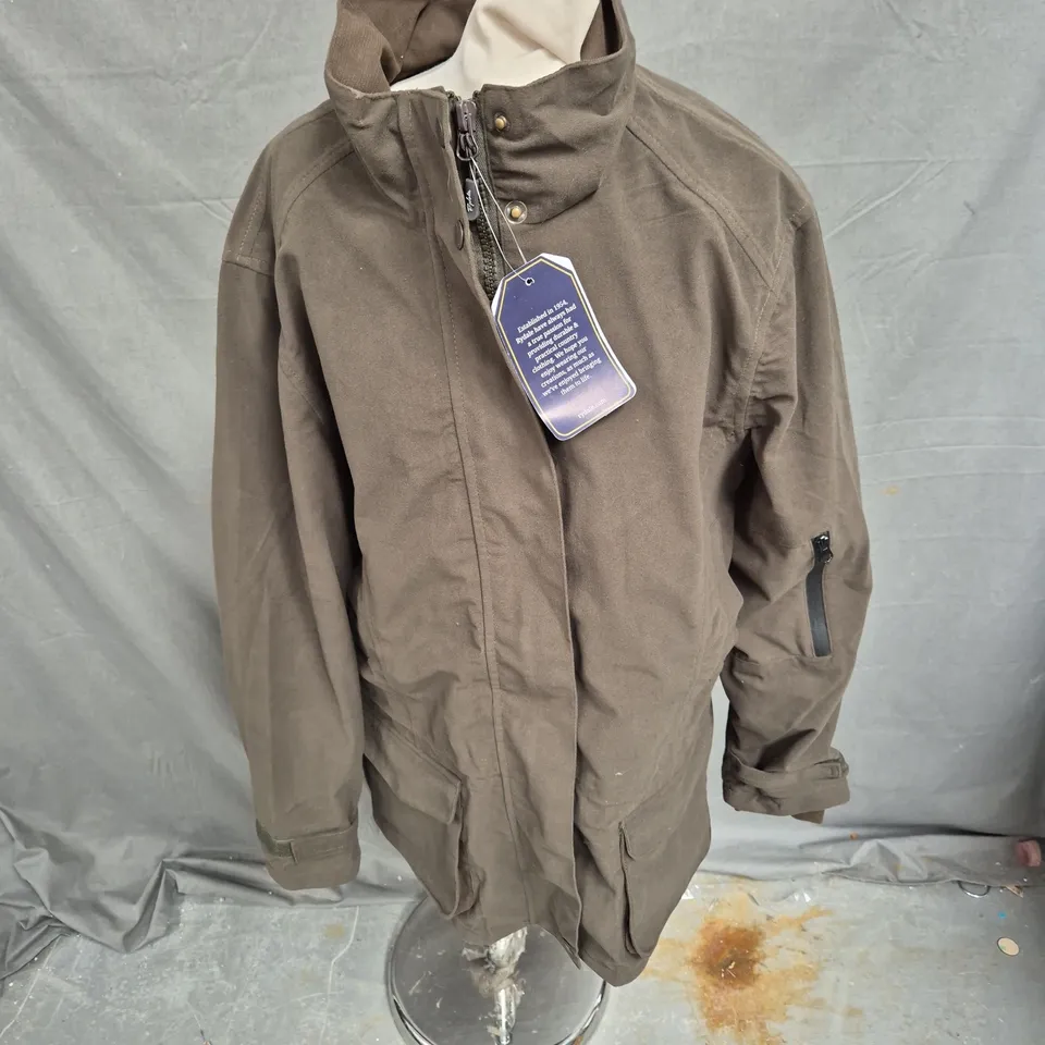 RYDALE LADIES DANBY SHOOTING JACKET IN OLIVE SIZE 2XL