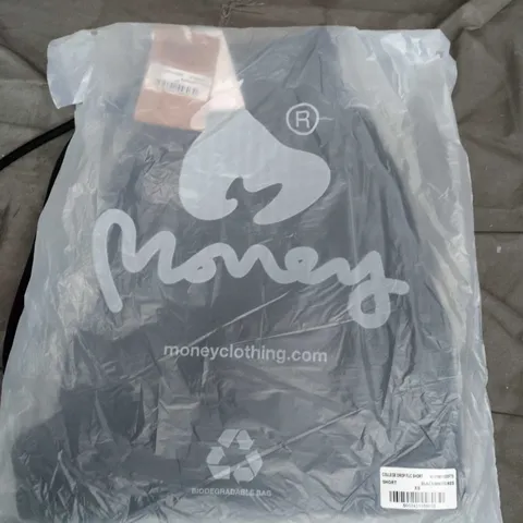 MONEY CLOTHING COLLEGE DROP FLC SHORT – BLACK/WHITE/RED, XS