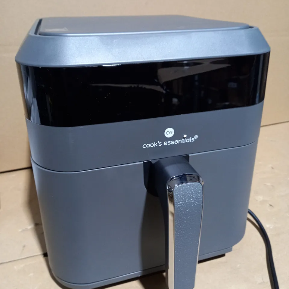 COOK'S ESSENTIALS 5.8L AIR FRYER IN SLATE GREY