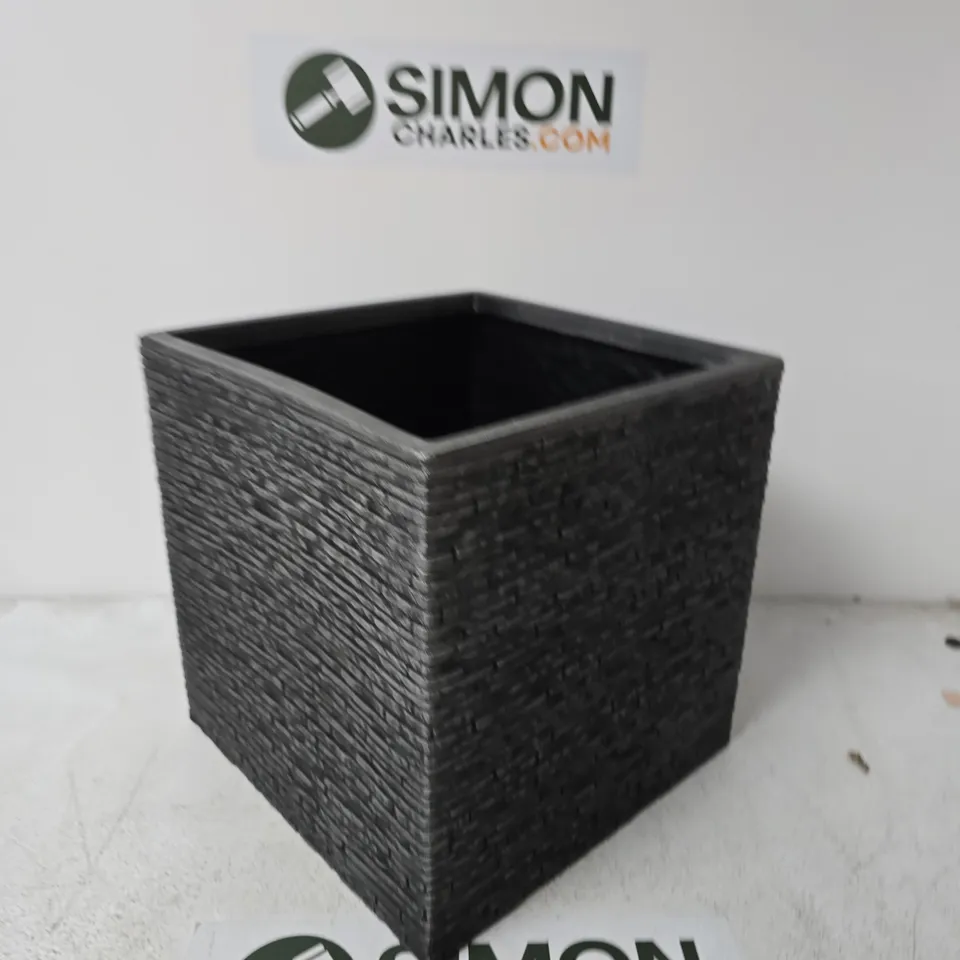 LARGE 32CM SQUARE SLATE PLANTER