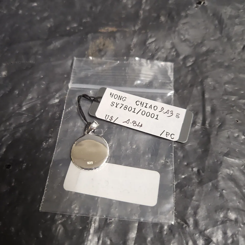 SIMPLY SILVER STERLING SILVER 925 CIRCULAR TAURUS ZODIAC PENDANT