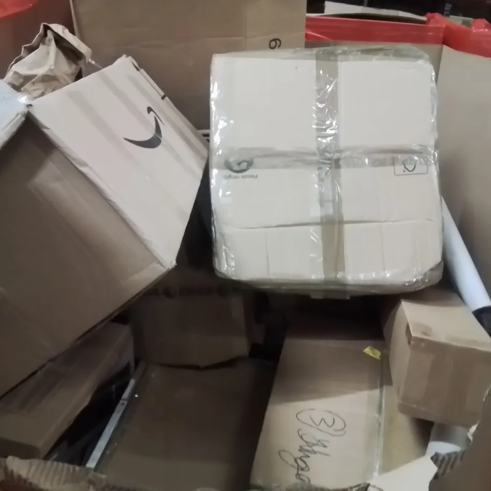 PALLET OF ASSORTED HOUSEHOLD GOODS AND PRODUCTS TO INCLUDE;MUSICAL STROLLER,CAT LITTER TRAY,MEMORY FOAM CUSHION 