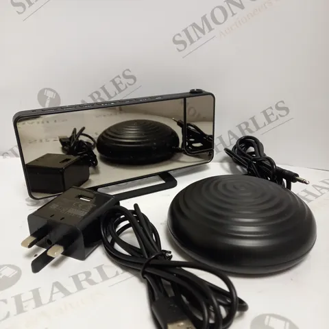 BOXED TS-9211 MIRROR PROJECTION VIBRATING ALARM CLOCK