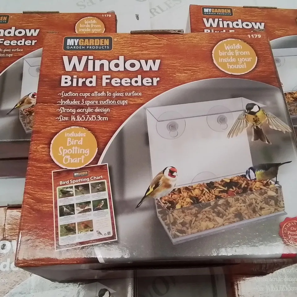 5 BRAND NEW WINDOW BIRD FEEDING STATIONS 