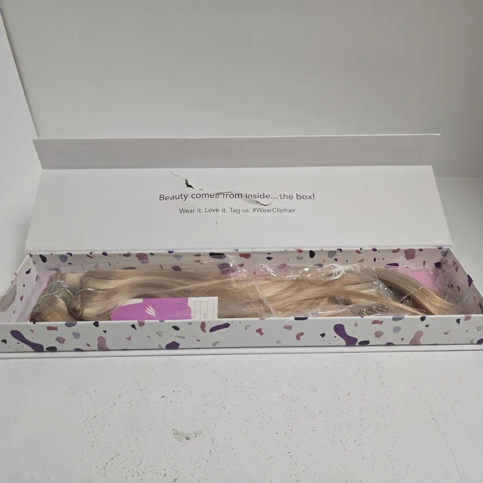 BOXED CLIPHAIR DOUBLE WEFT FULL HEAD SET 16" BISCUIT BLONDEY