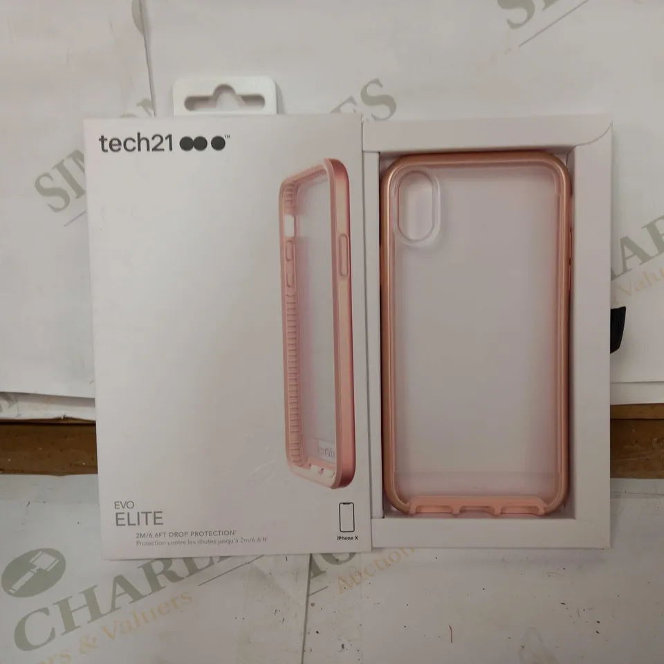 BOX OF 79 BRAND NEW TECH 21 EVO ELITE 2M DROP PROTECTION ROSE GOLD COLOUR IPHONE X PHONE CASES
