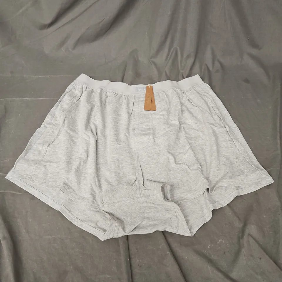 SKIMS BOYFRIEND LOOSE BOXER IN LIGHT HEATHER GREY SIZE XL