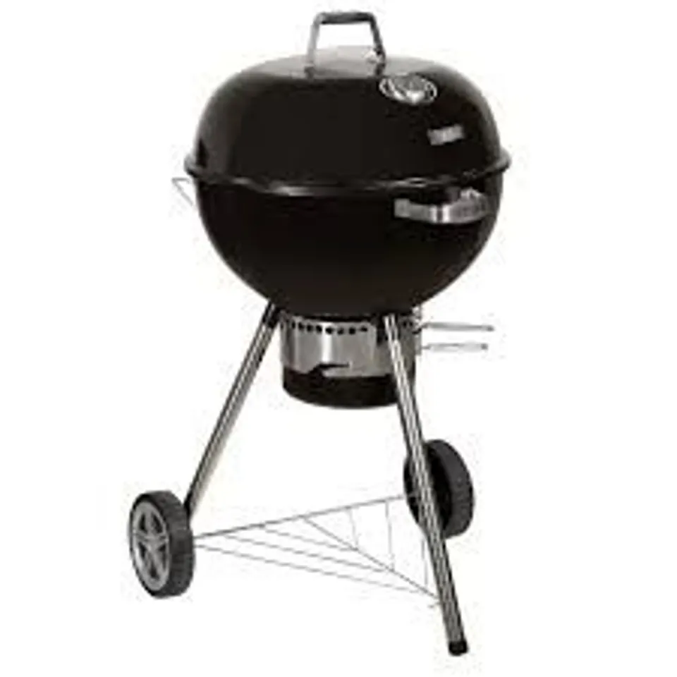 BOXED ZANUSSI ZCKTBBQ22-C PREMIUM KETTLE CHARCOAL BBQ WITH COVER IN BLACK