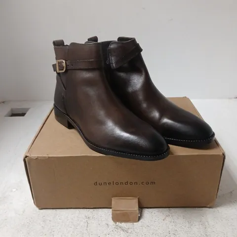 DUNE LONDON BROWN ANKLE BOOTS – UK 6