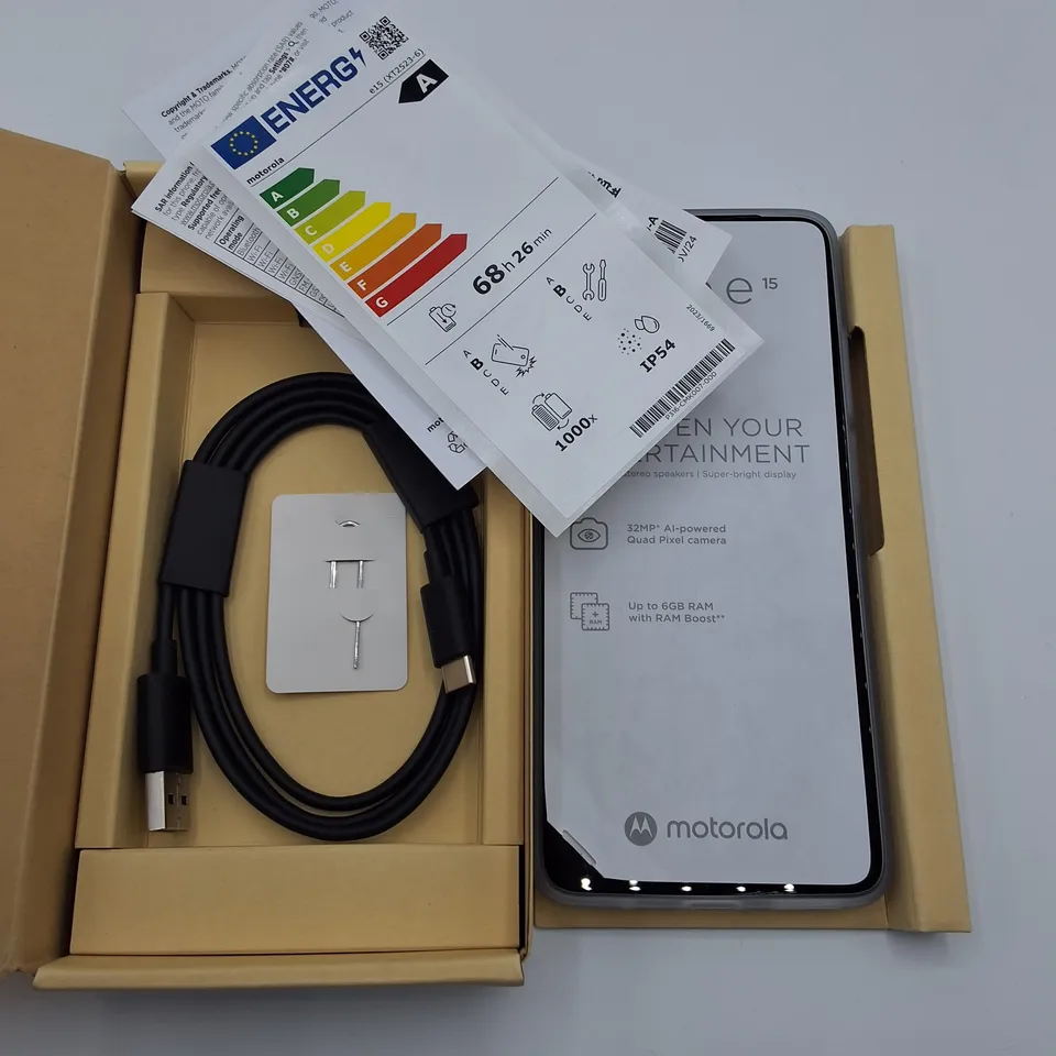 BOXED MOTOROLA MOTO E15 2+64GB IN DENIM BLUE - XT2523-6