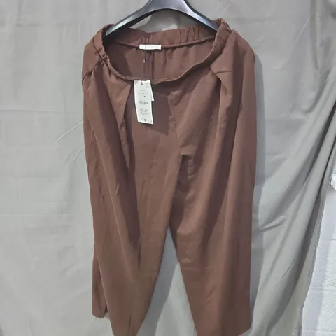 ZARA WASHED EFFECT BROWN CARDIGAN – SIZE L