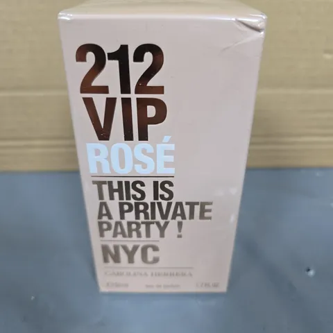 BOXED AND SEALED 212 VIP ROSE EAU DA PARFUM CAROLINA HERRERA 50ML 