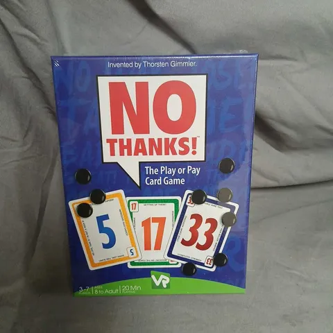 NO THANKS! THE PLAY OR PAY CARD GAME – BOXED (BY THORSTEN GIMMLER