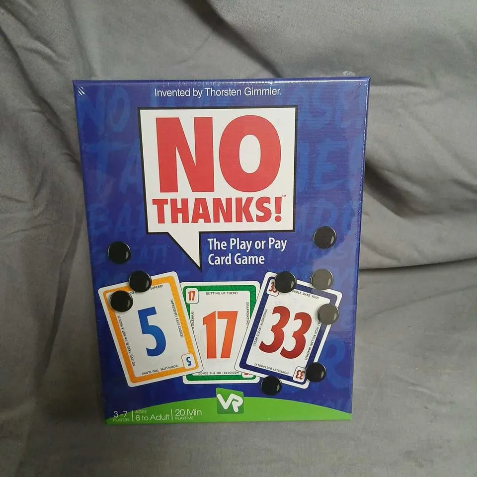 NO THANKS! THE PLAY OR PAY CARD GAME – BOXED (BY THORSTEN GIMMLER