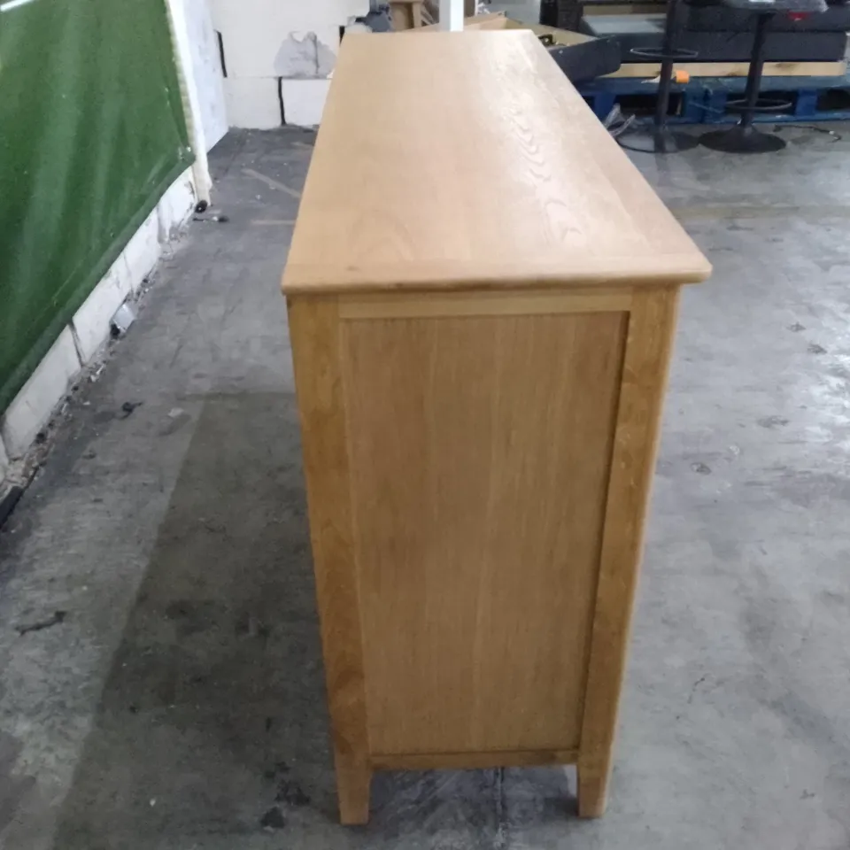 6 DRAWER SIDEBOARD - OAK FINISH
