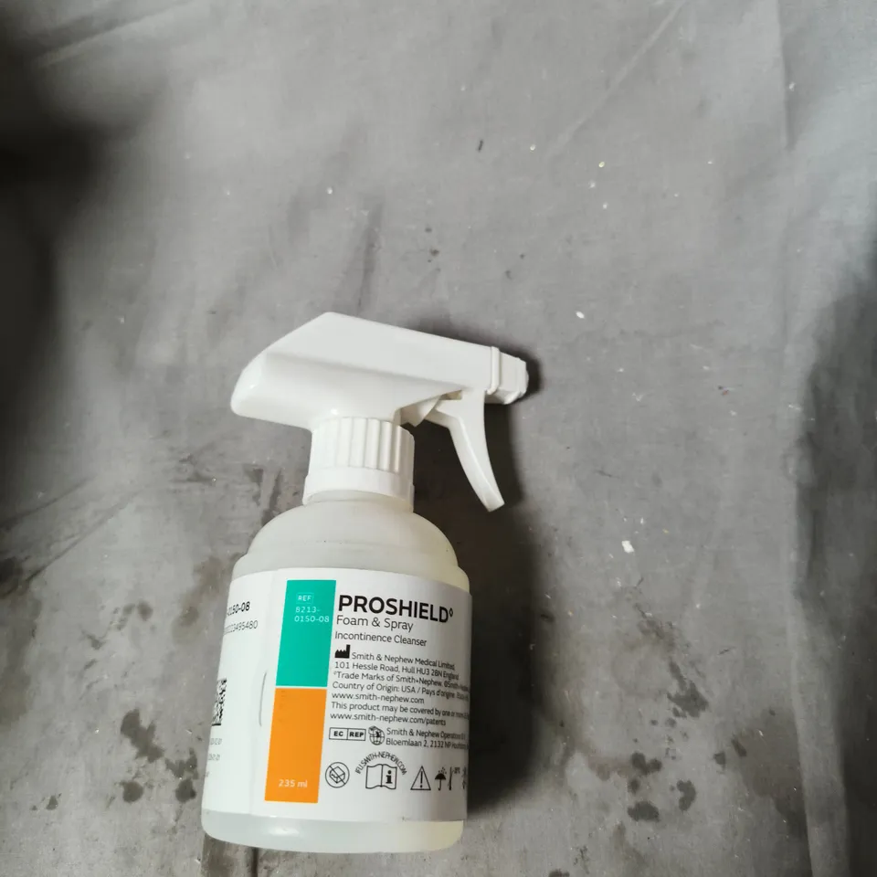 APPROXIMATELY 16 ASSORTED HOUSEHOLD LIQUIDS SMOL DETERGENT , FOOD GRADE MINERAL OIL AND PRO SHIELD FOAM & SPRAY 