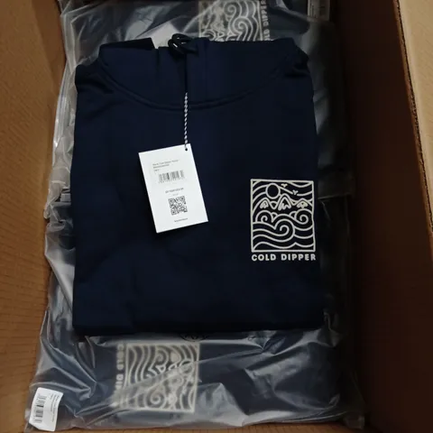 BRAND NEW BRASS MONKEY MENS HOODIES - APPROXIMATELY 6X // NAVY // BMAW24MH05 // SIZE: L