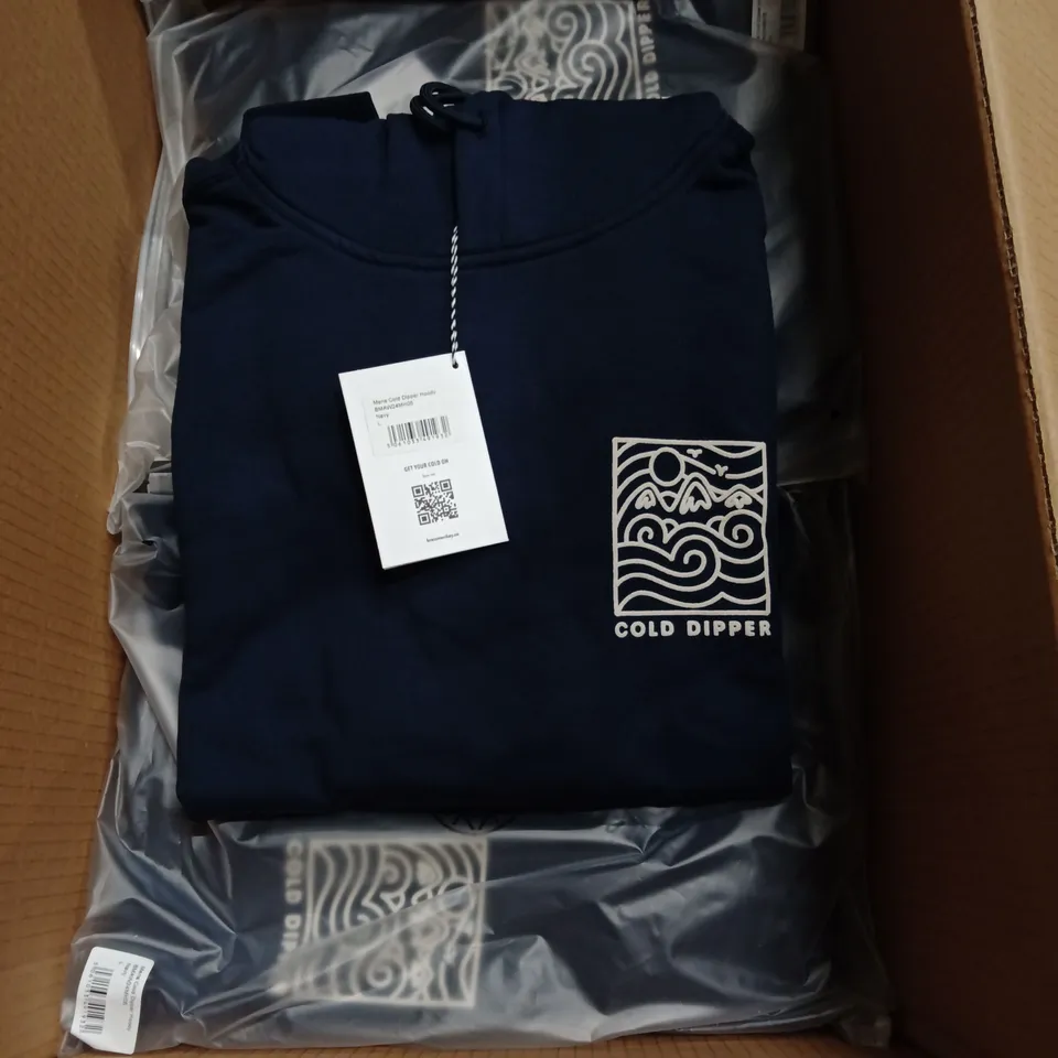 BRAND NEW BRASS MONKEY MENS HOODIES - APPROXIMATELY 6X // NAVY // BMAW24MH05 // SIZE: L