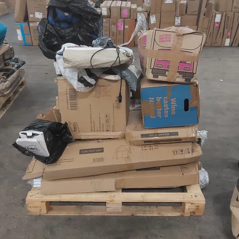 PALLET OF ASSORTED CONSUMER PRODUCT/FURNITURE PARTS ECT