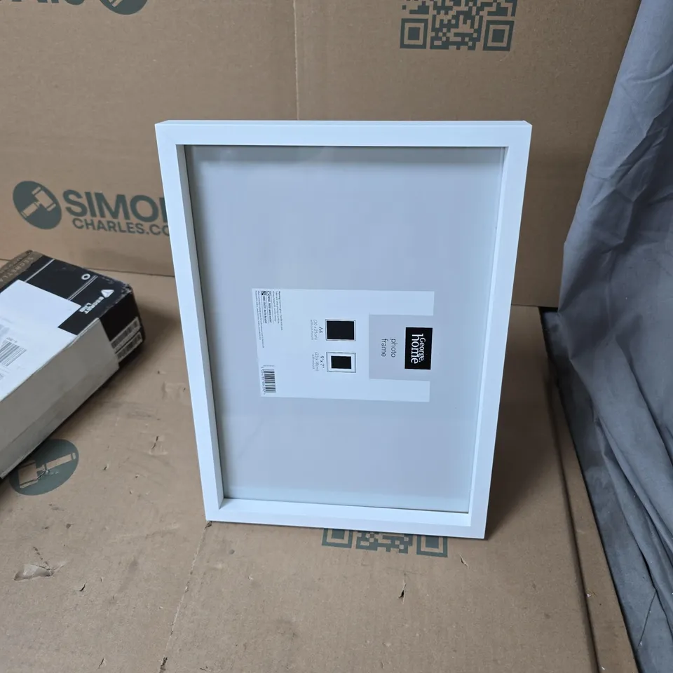 BOX OF APPROXIMATELY 10 ASSORTED HOUSEHOLD ITEMS INCLUDING MONITOR UPPER ARM , WILDFLOWERS EMBOSSING FOLDER AND PHOTO FRAME 