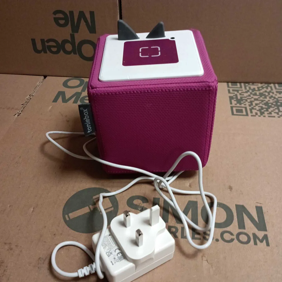 TONIEBOX PINK AUDIO PLAYER FOR KIDS WITH POWER ADAPTER