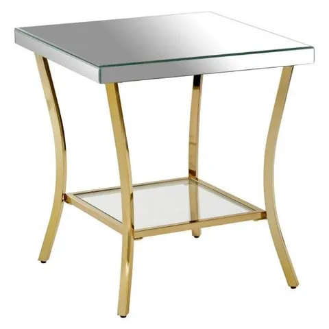 BOXED KENSINGTON TOWNHOUSE SILVER FINISH SIDE TABLE