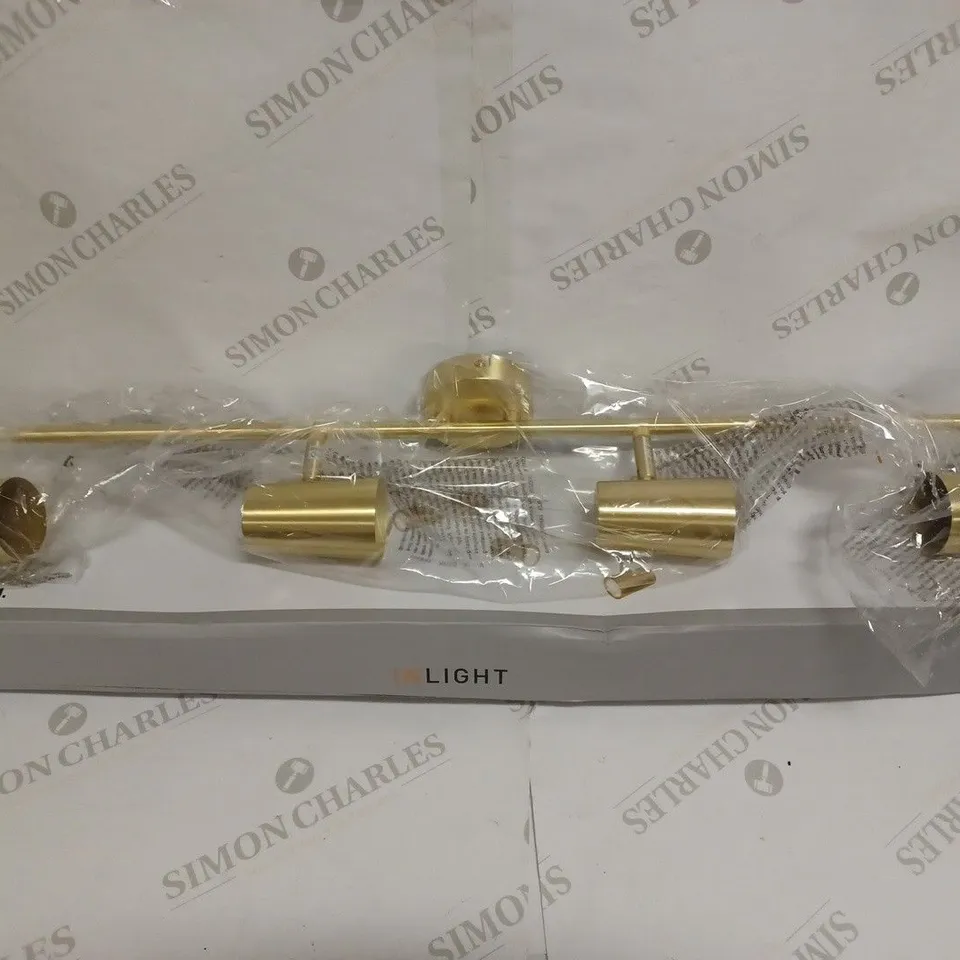 HARVEY 4 LIGHT SPOTLIGHT BAR - GOLD