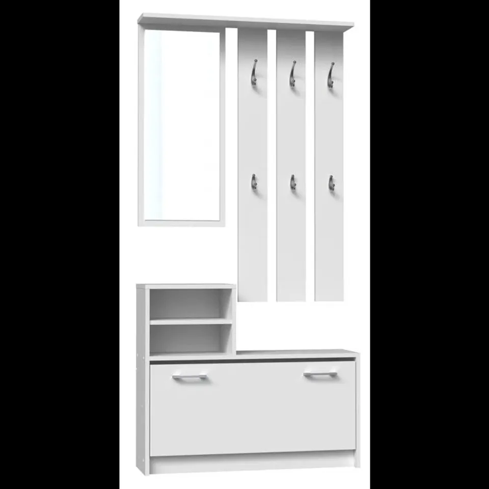 BOXED CENTREVILLE HALL TREE WITH SHOE STORAGE (1 BOX)
