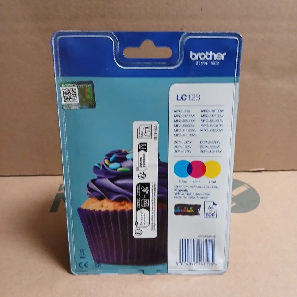BROTHER LC123 COLOUR INK CARTRIDGE