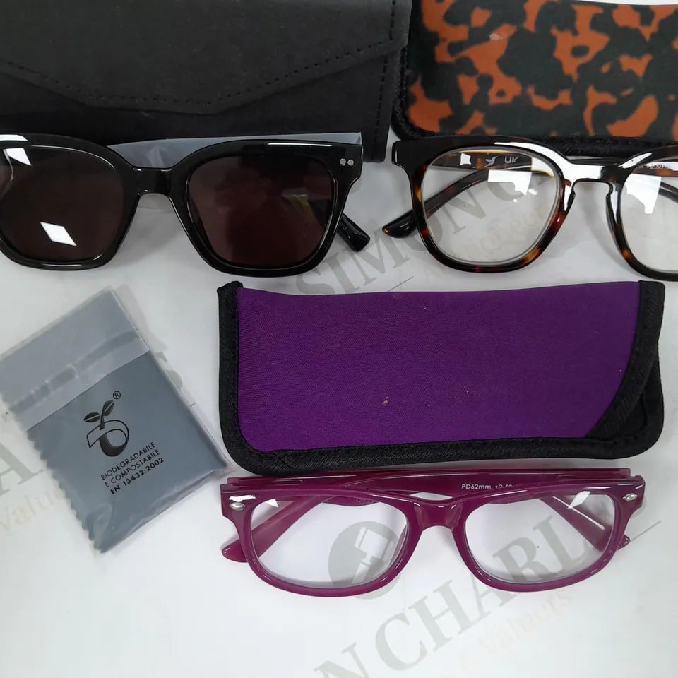 HUMMINGBIRD SUNGLASSE AND READING GLASSES 
