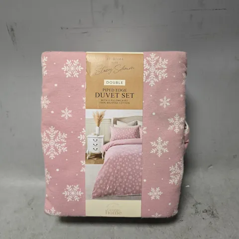 STACEY SOLOMAN PIPED EDGE DUVET SET - DOUBLE