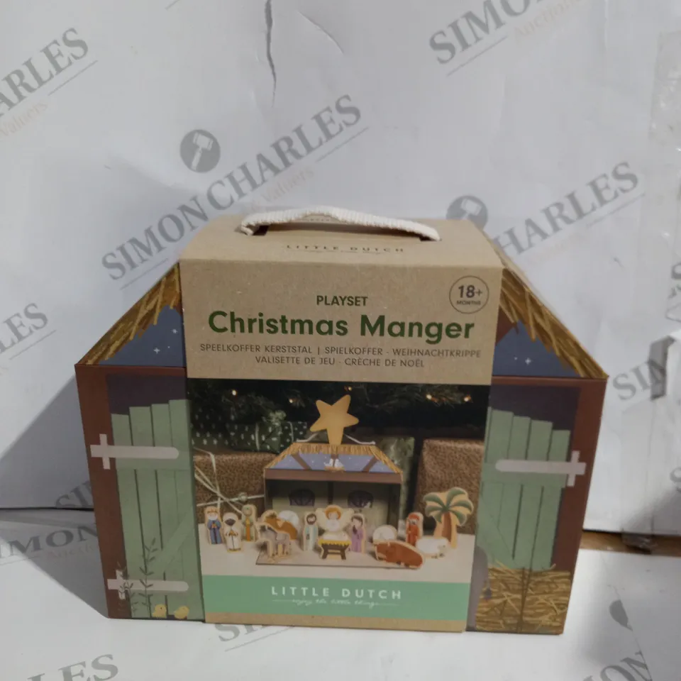 BOXED PLAYSET CHRISTMAS MANGER LITTLE DUCTH