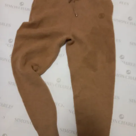 BURBERRY TEDDY BEAR TRACKSUIT BOTTOMS - BROWN SIZE S
