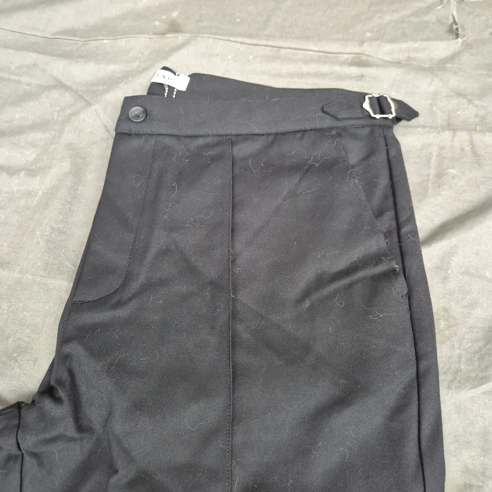 LEGEND LONDON PLAIN STRETCH TROUSERS - BLACK - SIZE 38