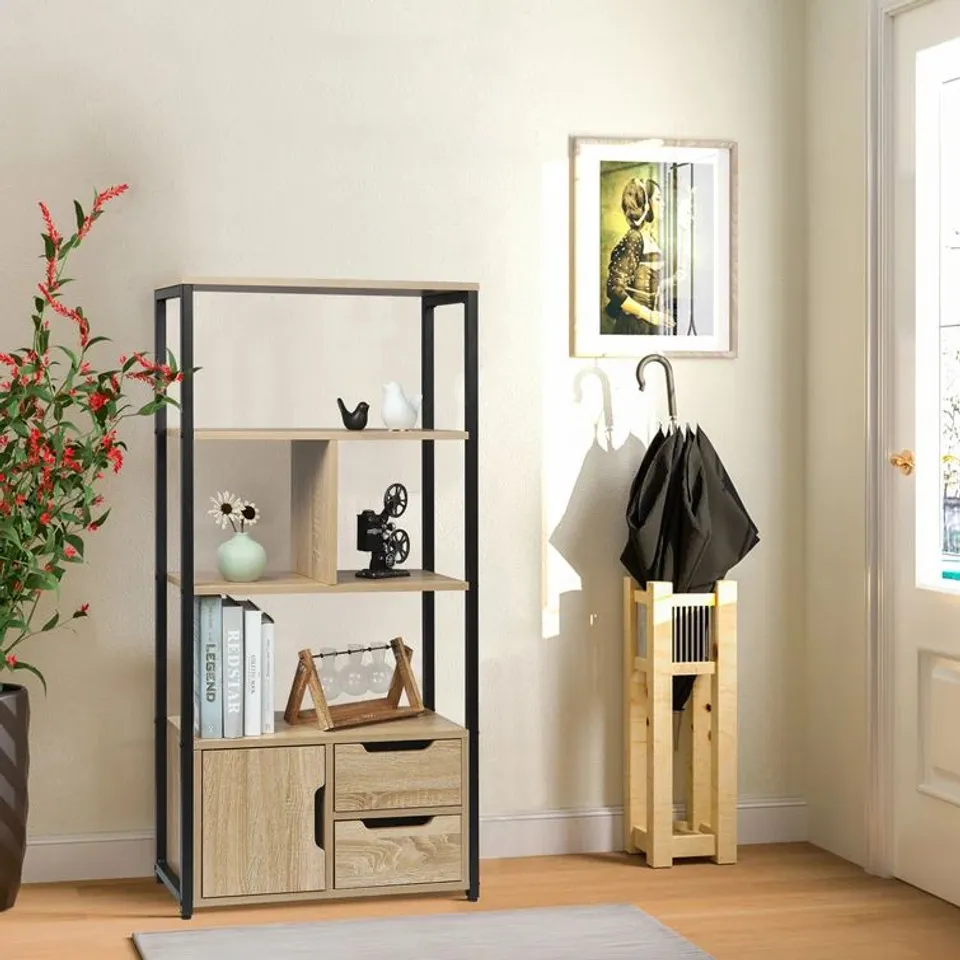 BOXED 120CM H X 58CM W STANDARD BOOKCASE (1 BOX)