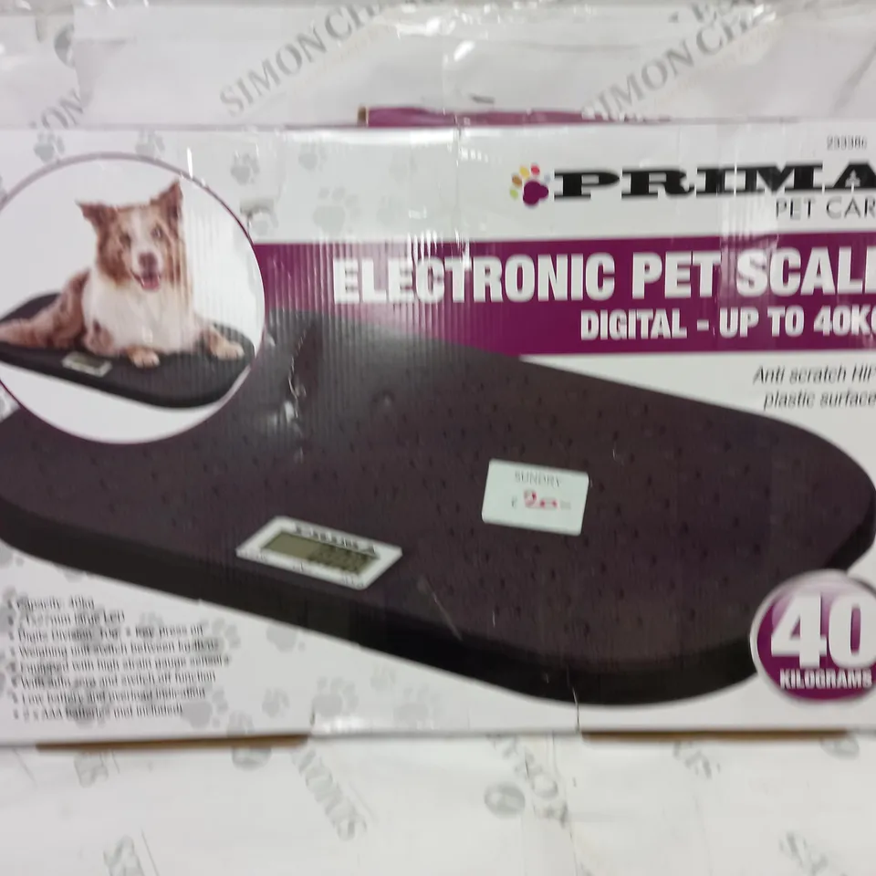 BOXED IS PRIMA ELECTRONIC PET SCALE