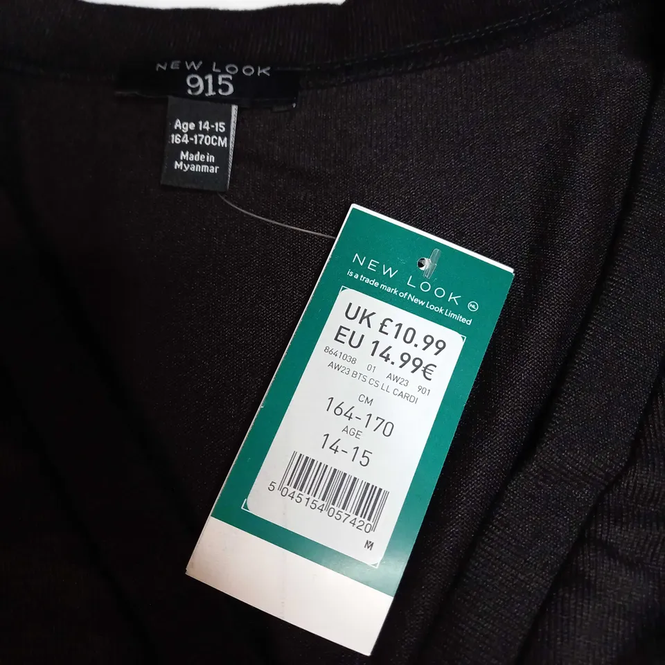 NEWLOOK BLACK CARDIGAN - AGE 14-15 