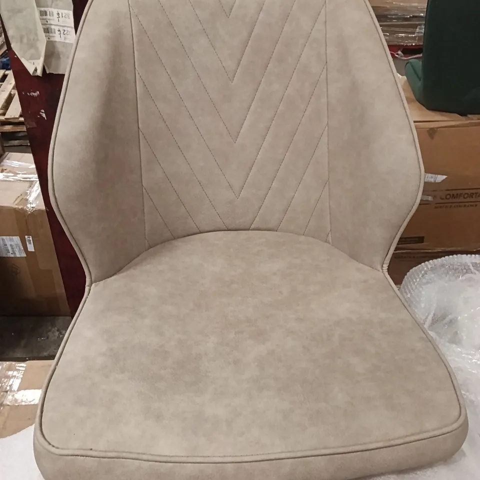 BOXED SET OF 2 FAUX LEATHER DINING CHAIRS