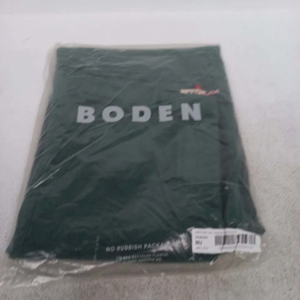 BODEN BELGRAVIA CORD TROUSERS – GREEN – UK 14R