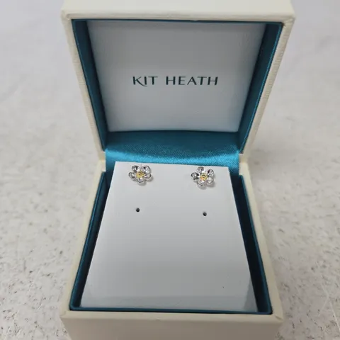 KIT HEATH FLOWER STUD EARRINGS