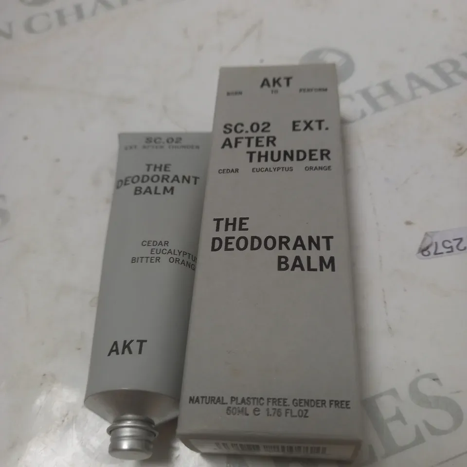 NEW AKT THE NATURAL DEODORANT BALM - SC.02 AFTER THUNDER - 50ML.