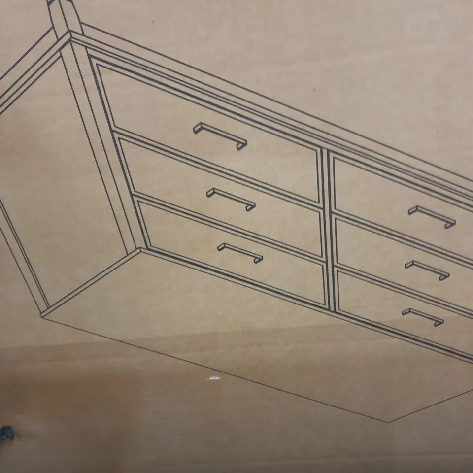 BOXED 6-DRAWER CHEST OF DRAWERS (2 BOXES)