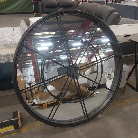 DESIGNER LARGE ROUND DECORATIVE MIRROR DISPLAY