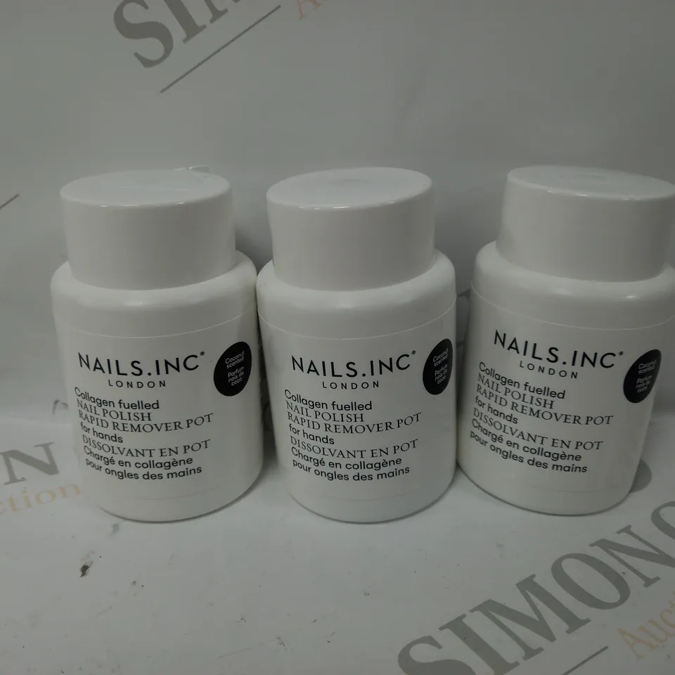 BOXED SET OF 3 NAILS INC COLLAGEN FUELLED NAIL POLISH 